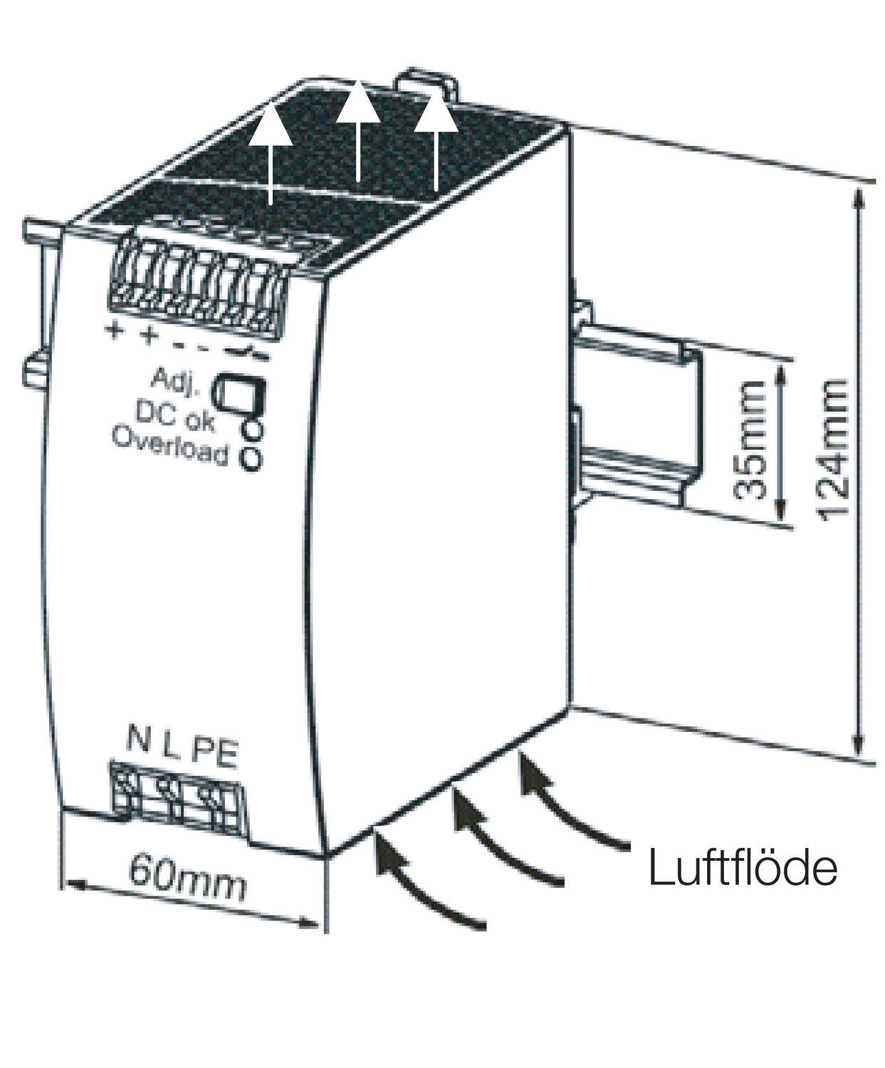 Dimension power supply QS10.241