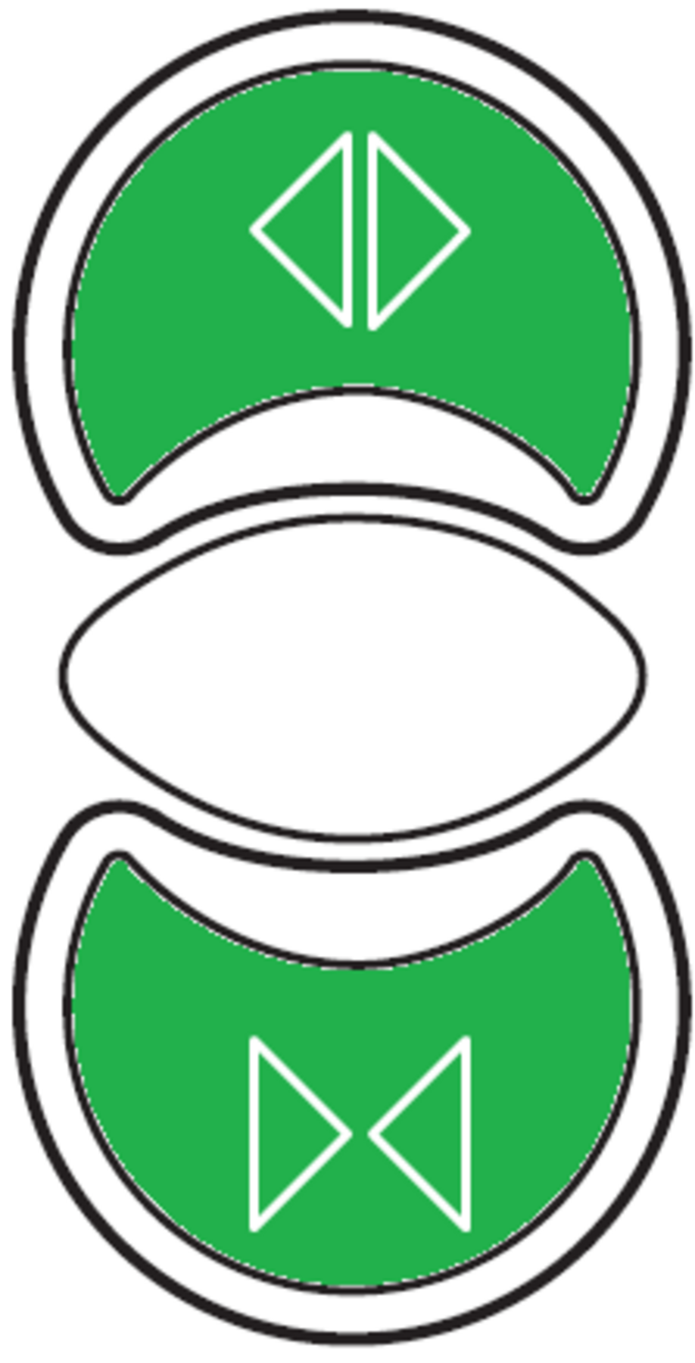 Dobbel trykknapp Baco