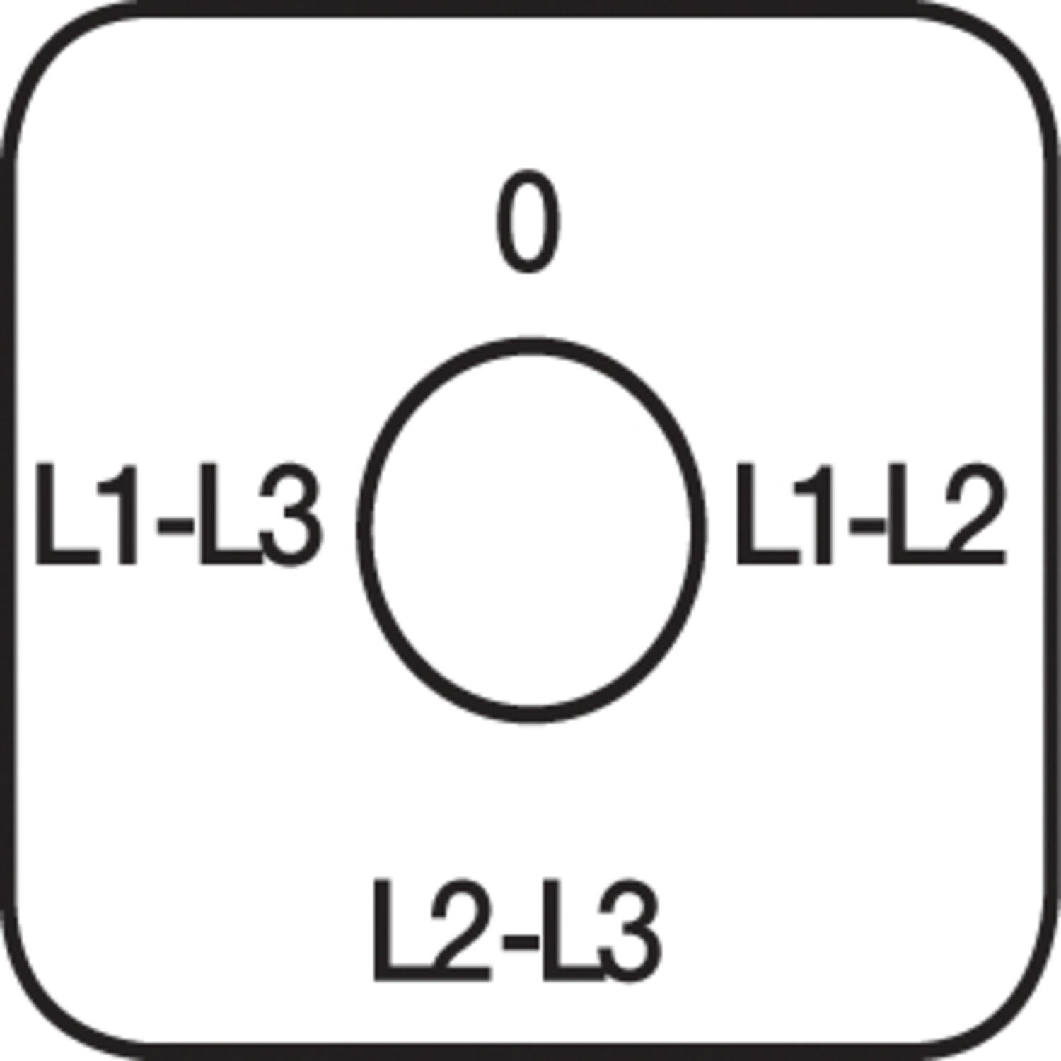 Drawing of sign for volmeter change-over switch PR12