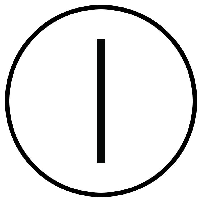 Hvit front til trykknapp