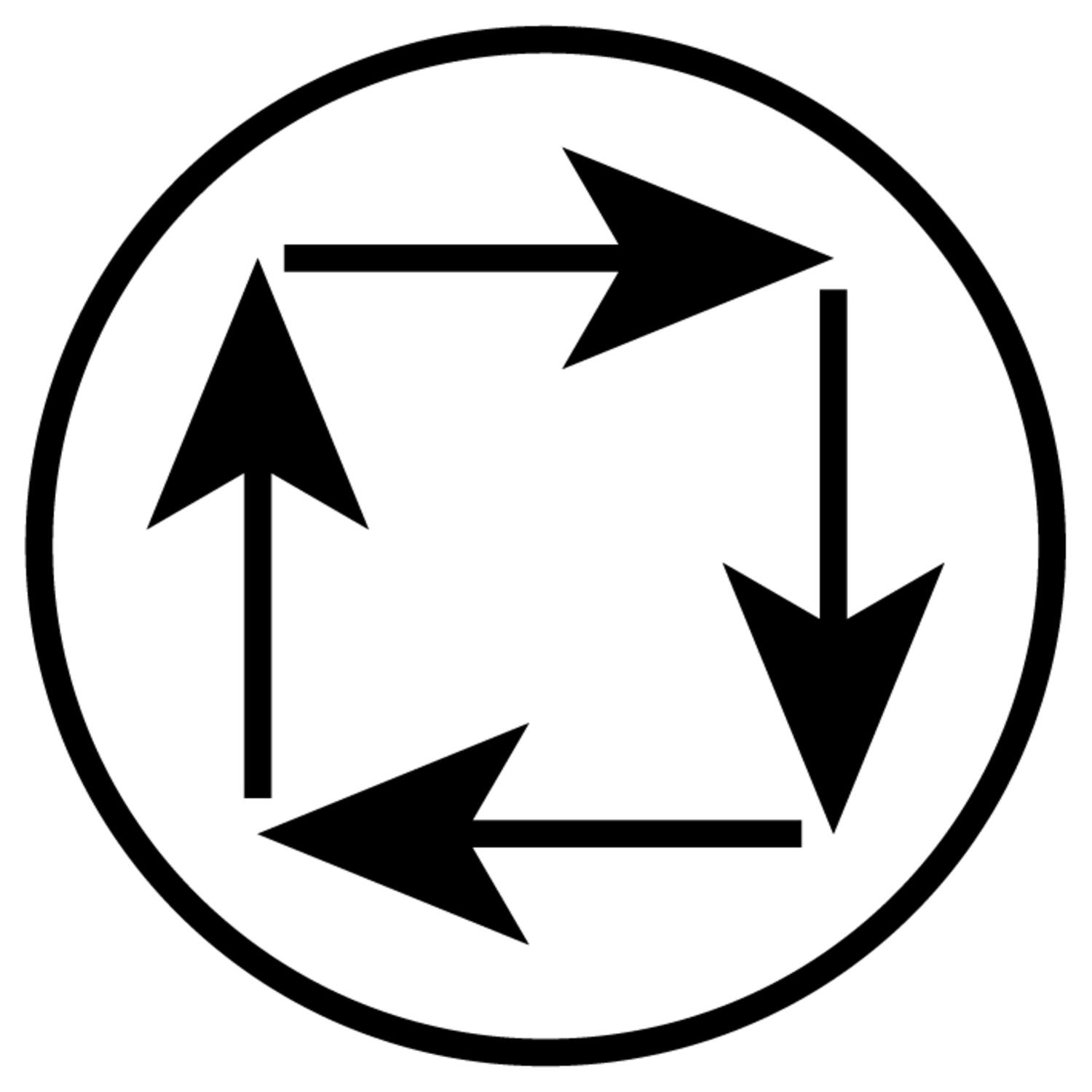 Hvit front til trykknapp pil