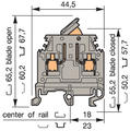 Illustration on heavy duty switch terminal block screw-screw