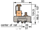 Illustration on power cable block, type I 