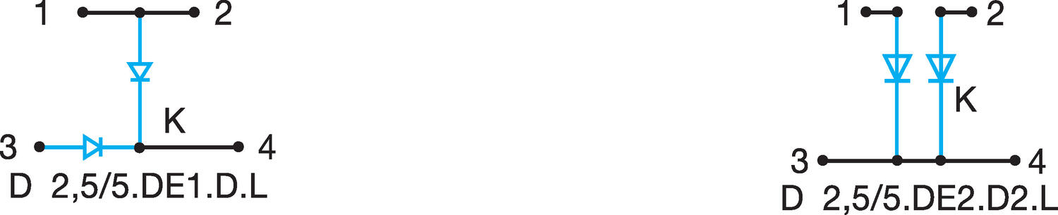 Illustration on terminal block, spring terminal block for double deck block and TS35-rail