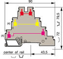 Illustration on three-storeyed block + ground connection screw-screw
