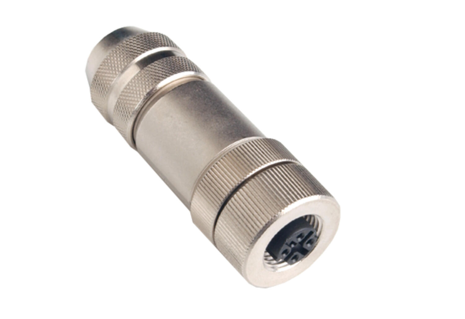 M12, without cable, straight female