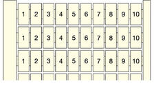 Markers for row blocks