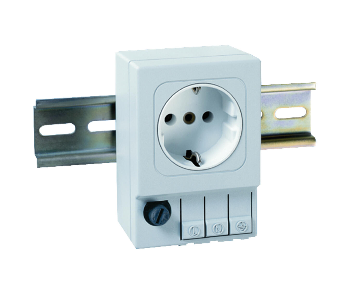 Outlet with bayonet coupling