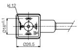 Pressure switch indikator, size 2