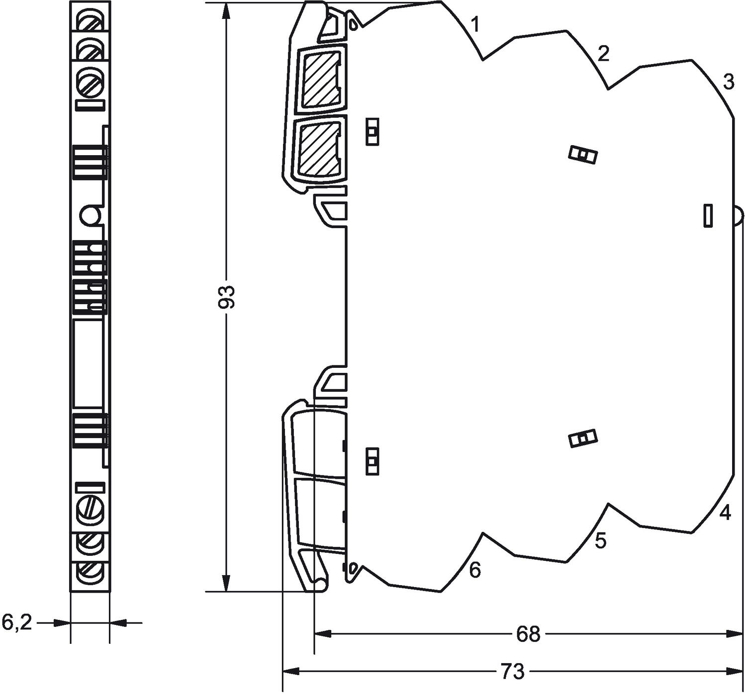 PT100, 2-Leiter- Maßzeichnung.eps