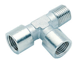 T-flue, 1x external conic, 2x internal tap
