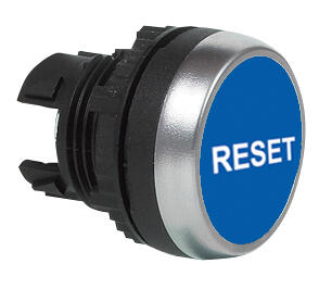 Trykknapp Baco blå reset