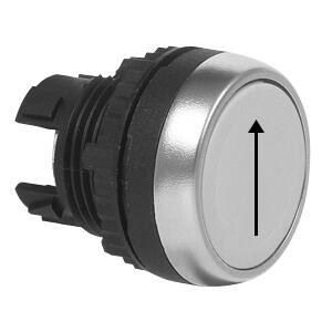 Trykknapp Baco hvit pil